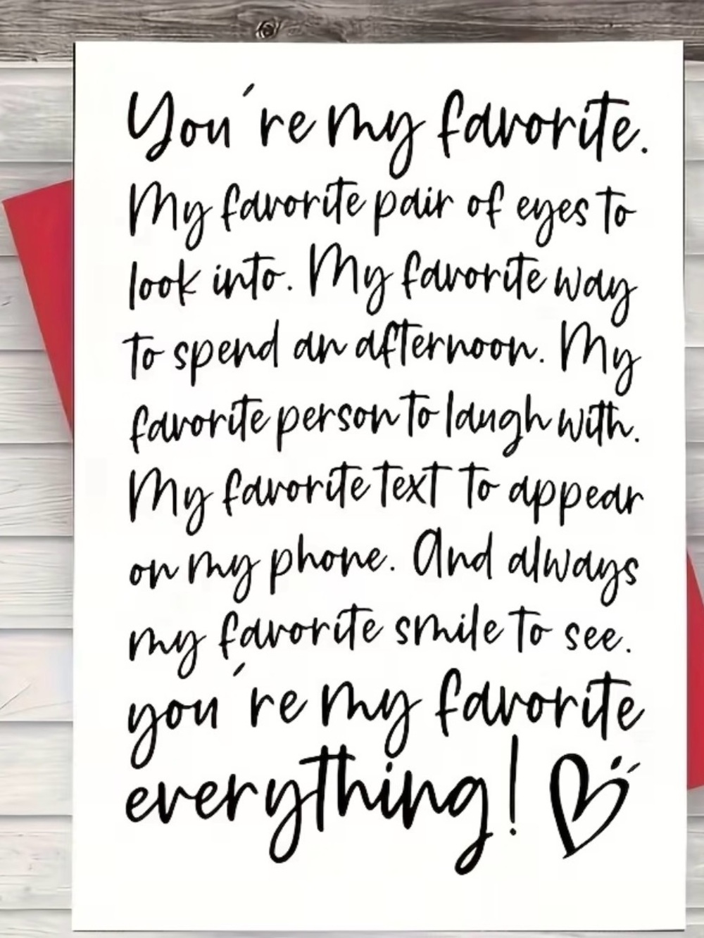 “You’re My Favorite” Greeting Card 💕 $6 Bundled